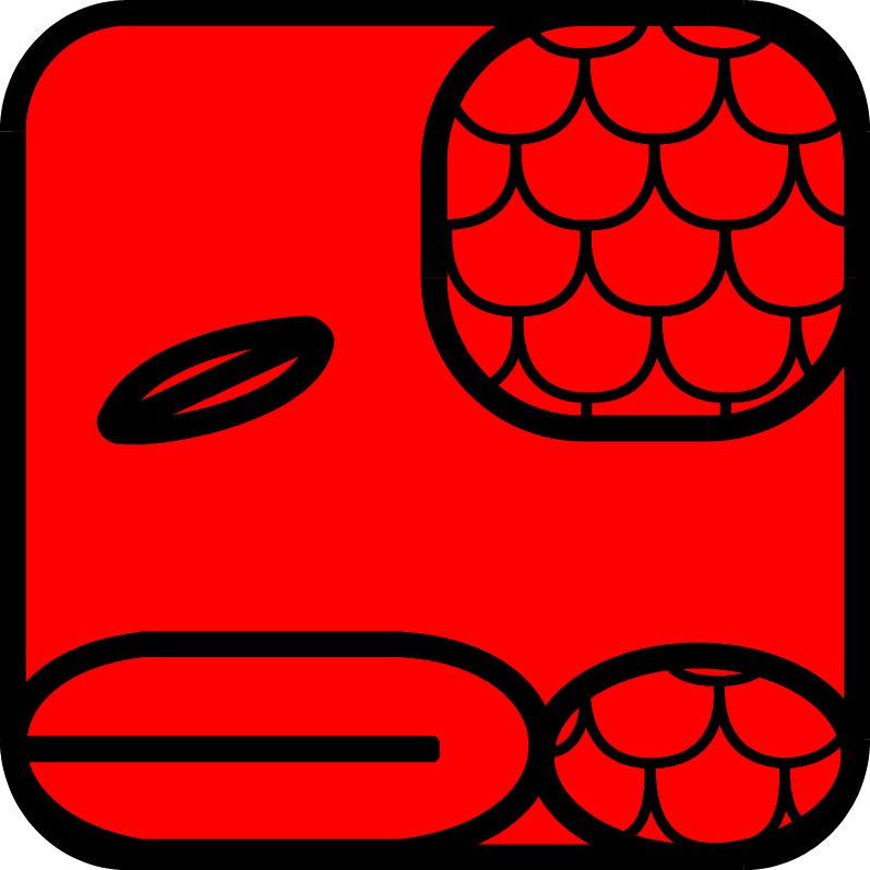 Rote Schlange-Symbol