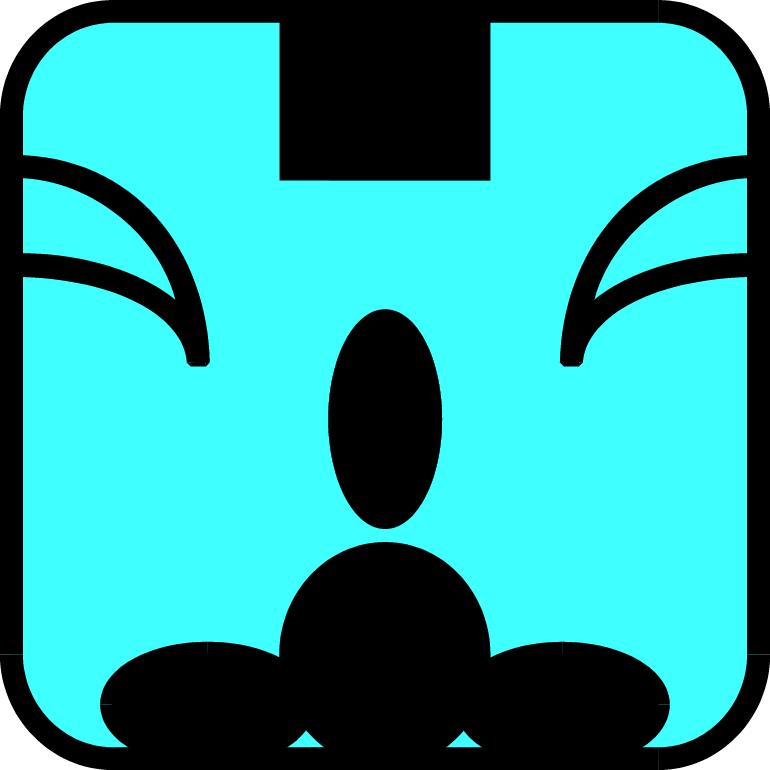 Blauer Affe-Symbol