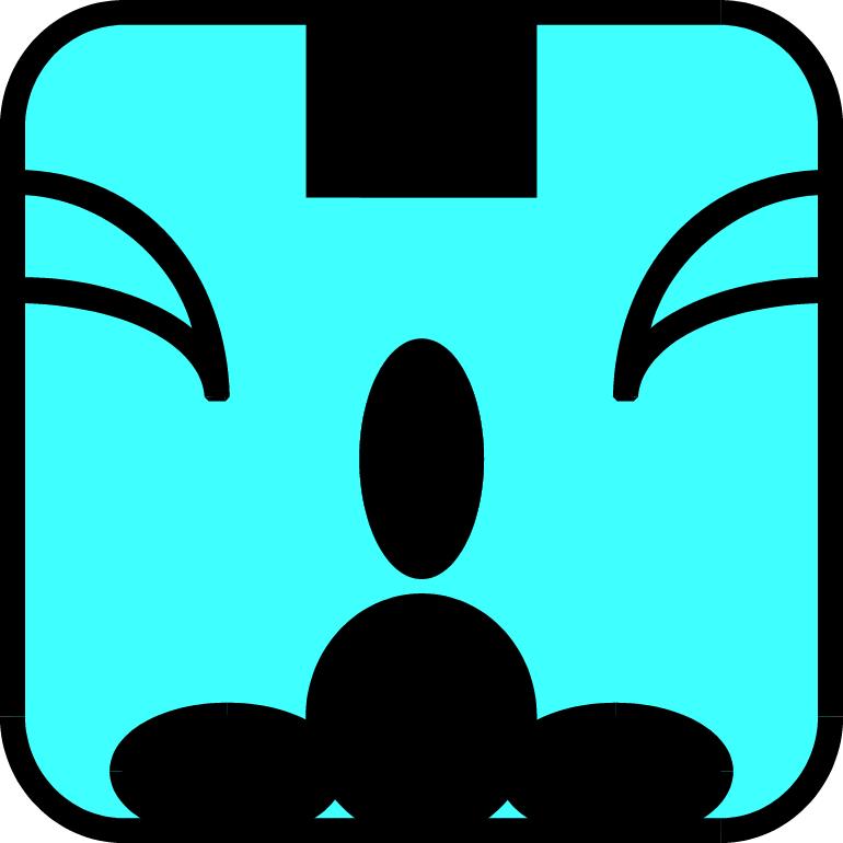 Blauer Affe-Symbol