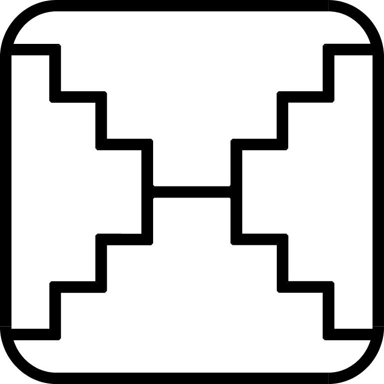 Weißer Spiegel-Symbol