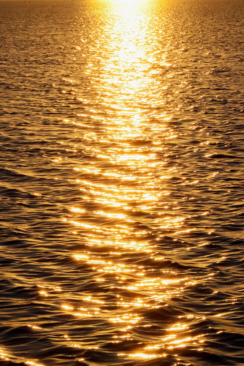Wasser im Sonnenuntergang Wasser im Sonnenuntergang